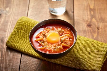 1食分の野菜を使用し、レンジで温めてごはんにかける 1食分の野菜を使用し、レンジで温めてごはんにかける