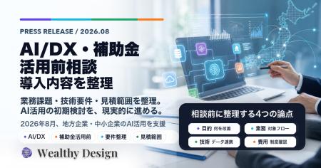 Wealthy Design、AI/DX・補助金活用前の導入内容整理 Wealthy Design、AI/DX・補助金活用前の導入内容整理