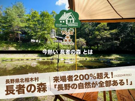 北相木村「長者の森」、前々年比200％超の来場者数を