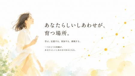 「しあわせは、記録できる。」人生のしあわせを記録し 「しあわせは、記録できる。」人生のしあわせを記録し