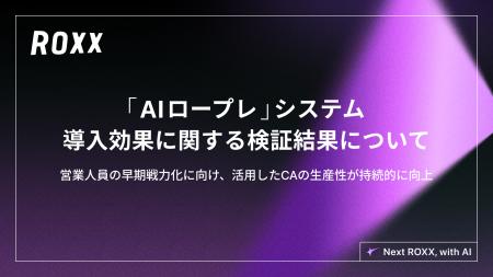 【ROXX】自社開発「AIロールプレイング(AIロープレ) 【ROXX】自社開発「AIロールプレイング(AIロープレ)