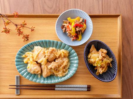鶏・豚・牛3種のお肉を使用したボリューム満点の「食 鶏・豚・牛3種のお肉を使用したボリューム満点の「食
