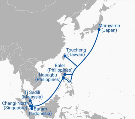 新国際海底ケーブル Candle の一部使用権(IRU)と運用 新国際海底ケーブル Candle の一部使用権(IRU)と運用