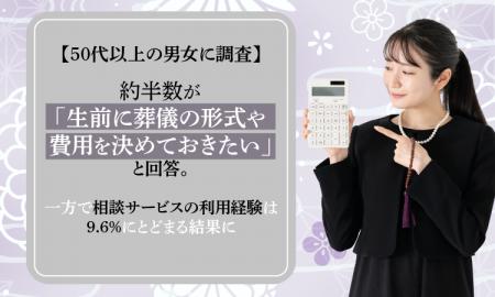 【50代以上の男女に調査】約半数が「生前に葬儀の形式