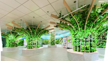 【九州初】福岡市地下鉄駅コンコースの緑化が「屋内緑