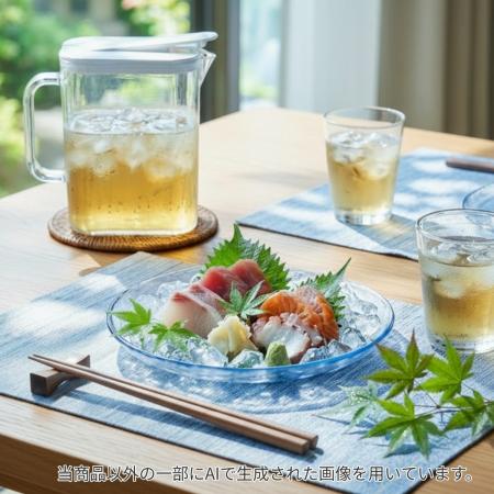 猛暑のお盆は、見た目から涼しく。ガラス食器と冷水筒