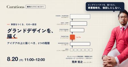 【8/20(木) 11:00～】グランドデザインを、描く ── ア