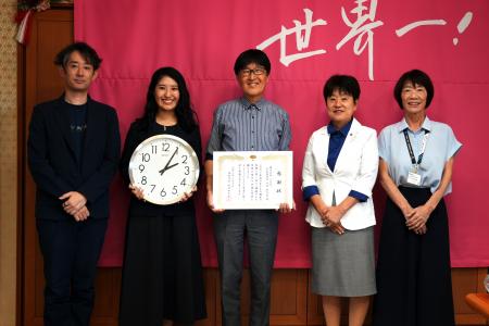 「生徒の声から始まった学校改善」に湖南市から感謝状