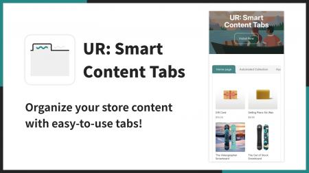 【海外向け】EC アプリ「UR: Smart Content Tabs」を