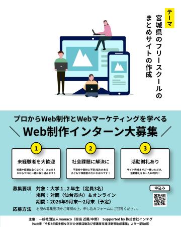 宮城県内のフリースクールを紹介するWebサイトの作成P 宮城県内のフリースクールを紹介するWebサイトの作成P