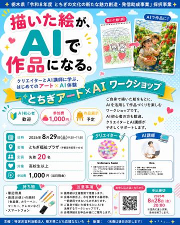 栃木の文化を、AIで新しい作品へ。「とちぎアート×AI