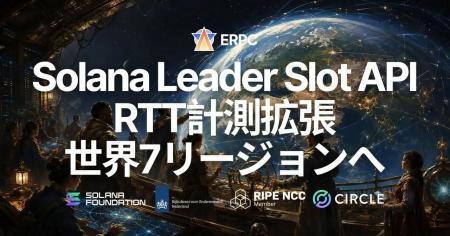 ERPC、Solana Leader Slot APIを世界7リージョンのpin ERPC、Solana Leader Slot APIを世界7リージョンのpin