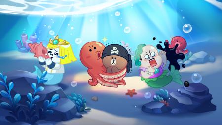 【LINE GAME】「LINE POP2」、「LINE FRIENDS」夏シー