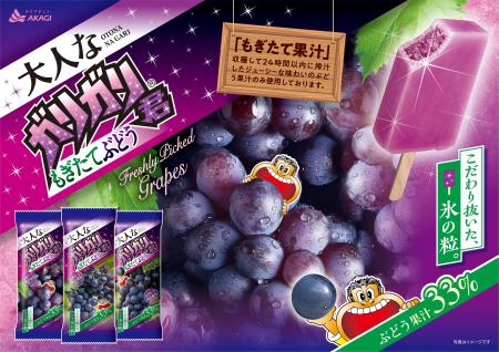 本格的な美味しさ！ 「大人なガリガリ君もぎたてぶど