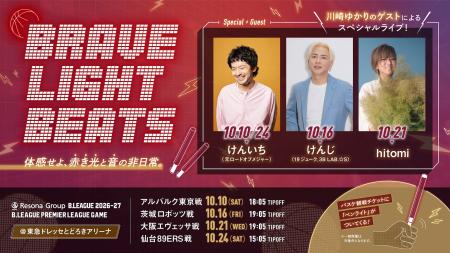 【川崎ブレイブサンダース】10/10A東京戦,16茨城戦,21