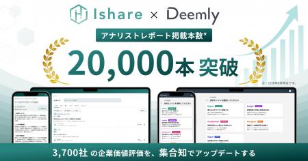 Ishare、アナリストレポート掲載本数が20,000本を突破