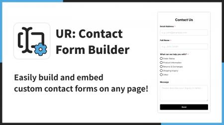 【海外向け】EC アプリ「UR: Contact Form Builder」