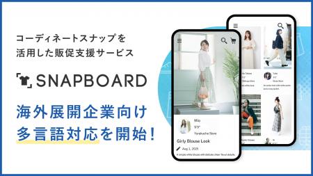 コーディネートスナップを活用した販促支援サービス「