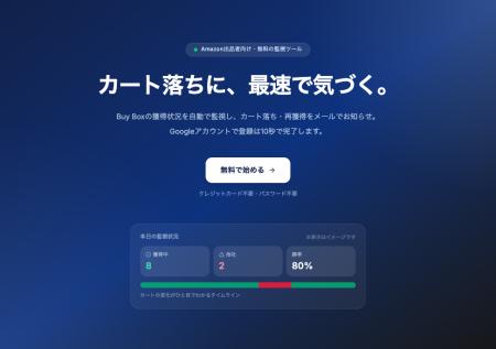 Amazon出品者向け、カート落ちを自動検知して通知する