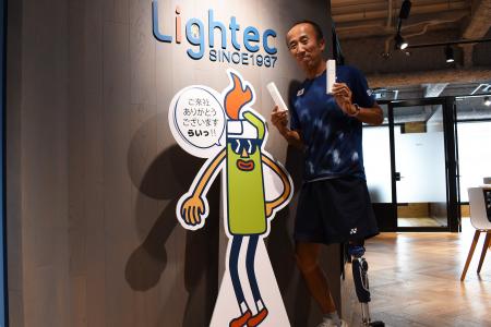パラスタンディングテニス世界ランカー・岸選手とのス パラスタンディングテニス世界ランカー・岸選手とのス