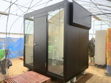 イオンアグリ創造、熱中症対策ブース「テレキューブク