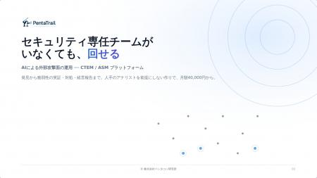 セキュリティ専任チームがいなくても回せる、AIによる