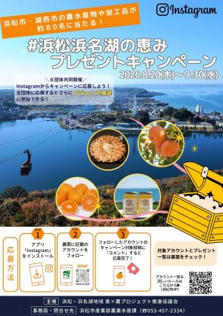８団体共同実施「#浜松浜名湖の恵みプレゼントキャン