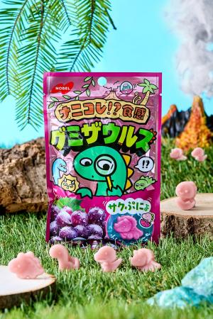 恐竜たちがグミとして蘇った!?「サクぷにょ」な独自の
