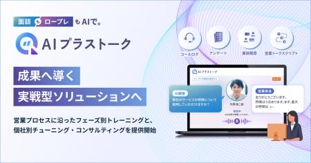 次世代トレーニングソリューション 「AIプラストーク 次世代トレーニングソリューション 「AIプラストーク