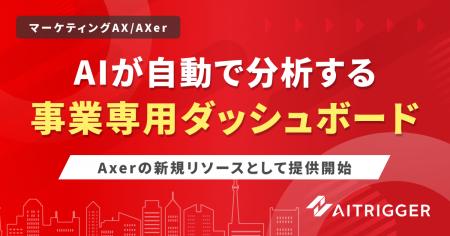 AXerに事業専用ダッシュボードを追加、KPIの変化と外 AXerに事業専用ダッシュボードを追加、KPIの変化と外