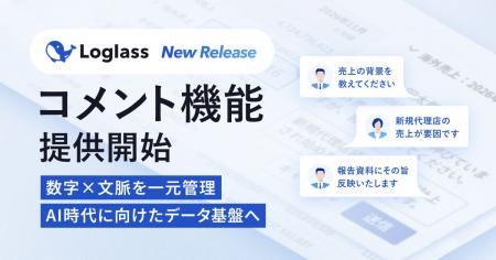 「Loglass 経営管理」、レポートにコメント機能を追加