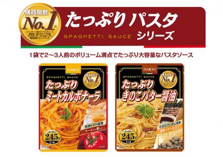 購買個数No.1※『たっぷりパスタソース』シリーズの新 購買個数No.1※『たっぷりパスタソース』シリーズの新