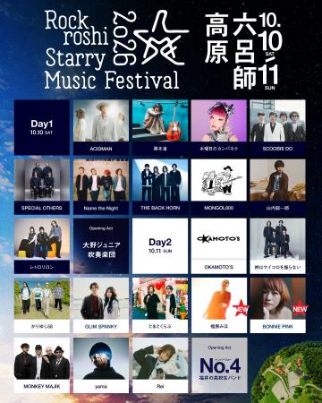 アジアNo.1の星空のもと開催されるMusic &CampFes「Ro アジアNo.1の星空のもと開催されるMusic &CampFes「Ro