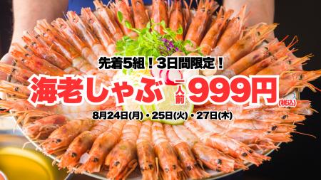 先着5組様限定・お得過ぎる3日間!生でも食べられる海 先着5組様限定・お得過ぎる3日間!生でも食べられる海