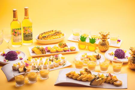 パイナップルフェアを沖縄のホテルビュッフェで開催。