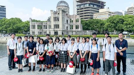 【千葉県印西市】中学生18人が広島へ 平和について学