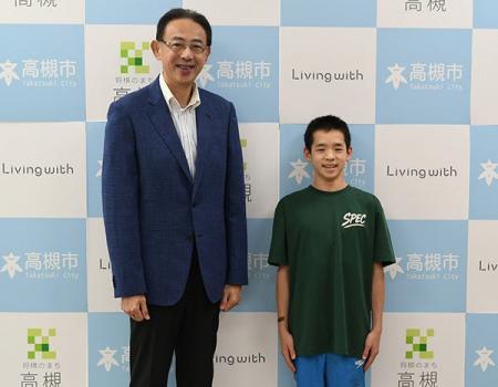 高槻市立第一中1年の北國煌明さんが水泳の全国大会出 高槻市立第一中1年の北國煌明さんが水泳の全国大会出