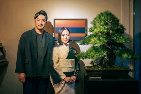 女優 小澤真利奈氏が、盆栽ブランド「JUME BONSAI」公