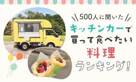 【500人に聞いた】キッチンカーで買って食べたい料理 【500人に聞いた】キッチンカーで買って食べたい料理