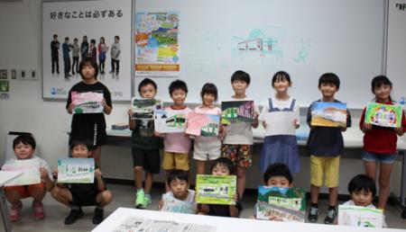 子どもたちのイラストで「磐越東線」の魅力を発信