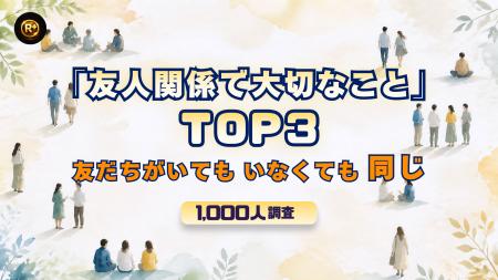 「友人関係で大切なこと」TOP3 友だちがいてもいなく 「友人関係で大切なこと」TOP3 友だちがいてもいなく