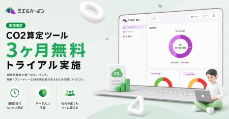 OFFSELが提供するCO2排出量算定ツール「ミエルカーボ
