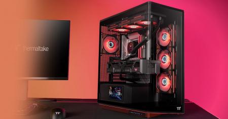 Thermaltake社製、ステージ搭載ミドルタワー型PCケー