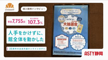 【導入事例】6年ぶりの館内抽選会を〈紙からオンライ