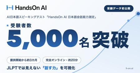 HandsOn AI日本語スピーキングテスト、提供開始3カ月