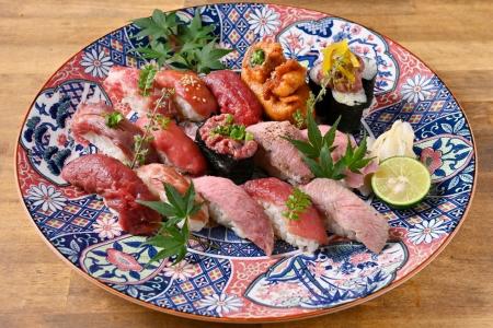 肉屋の、鮨。『炙りと握り 肉寿司本家 お初天神店』8