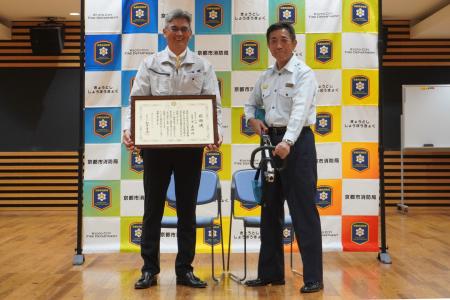 マキタの充電式園芸工具一式を京都市消防局 北消防署