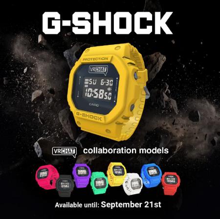 【期間限定コラボ】G-SHOCKがVRChat公式アイテムとし