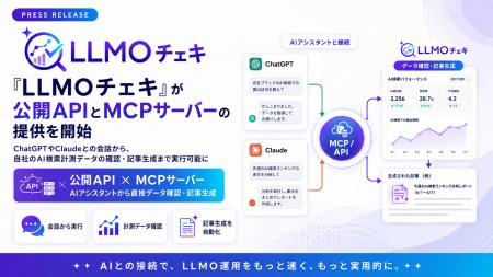 「LLMOチェキ」が公開APIとMCPサーバーの提供を開始