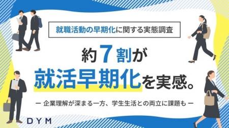 就職活動の早期化、約7割が実感。「企業理解が深まっ 就職活動の早期化、約7割が実感。「企業理解が深まっ